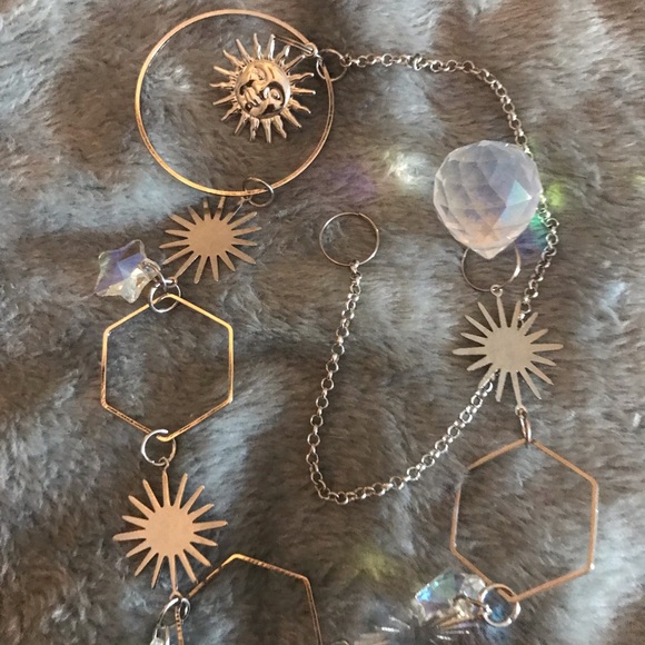 Silver Sunlight Catcher with charms - Picture 4 of 7